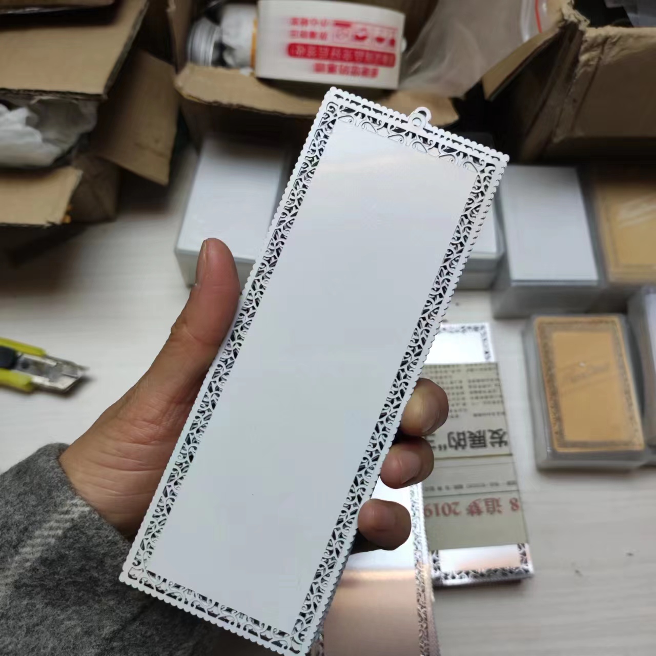 100pcs Blank Sublimation Metal - Puzzle Blank White 评论和价格