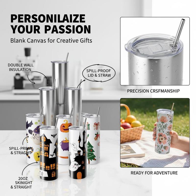 16 Pack Sublimation Insulated  - Tumbler 20Oz White 评论和价格