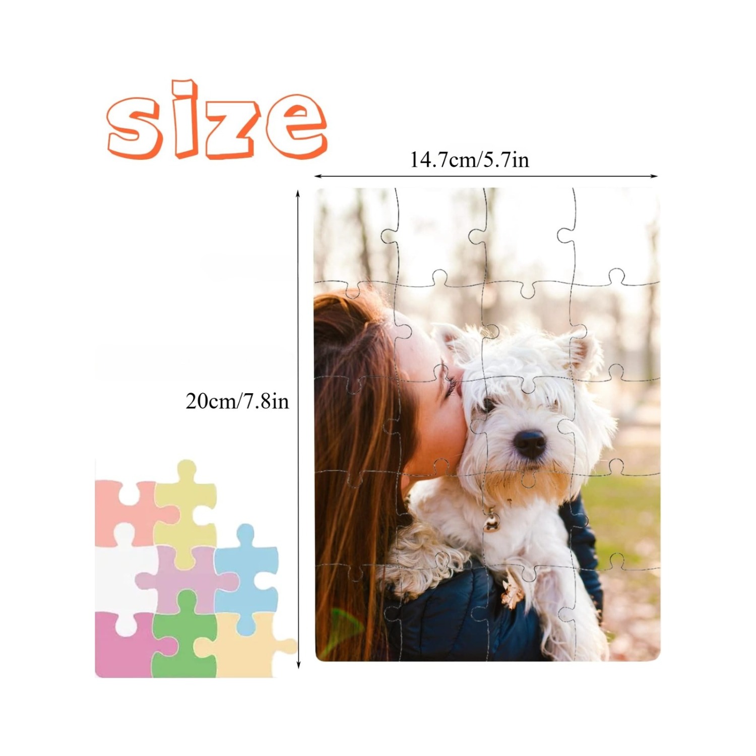 6pcs Blank Sublimation Puzzles - Puzzle Blank White 评论和价格