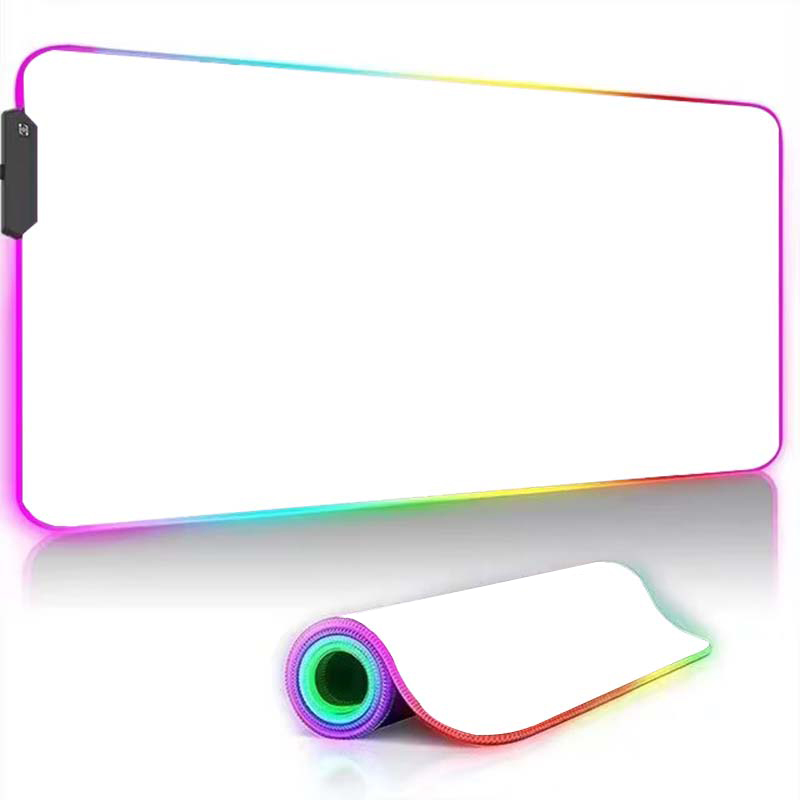 White And Black LED Mousepad R - Mouse Pad Blank Sublimation 评论和价格