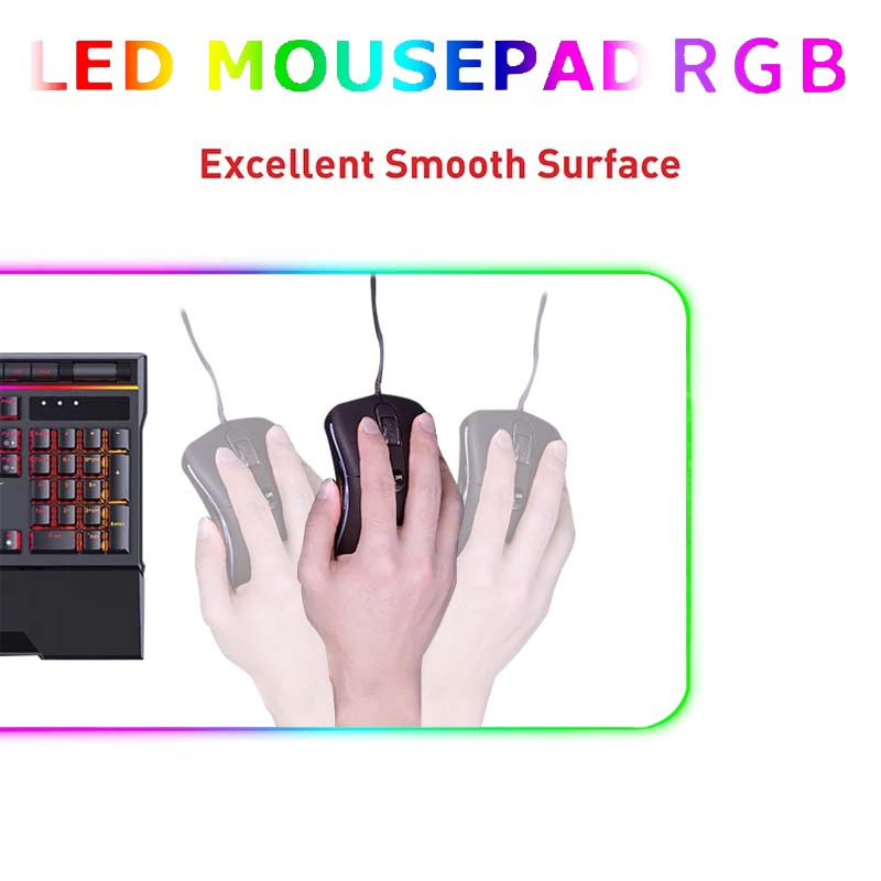 White And Black LED Mousepad R - Mouse Pad Blank Sublimation 评论和价格