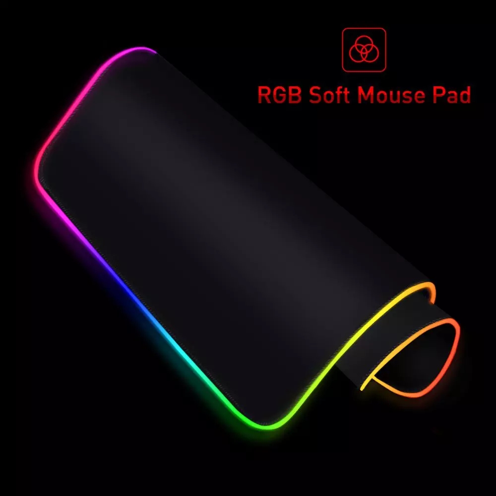 White And Black LED Mousepad R - Mouse Pad Blank Sublimation 评论和价格