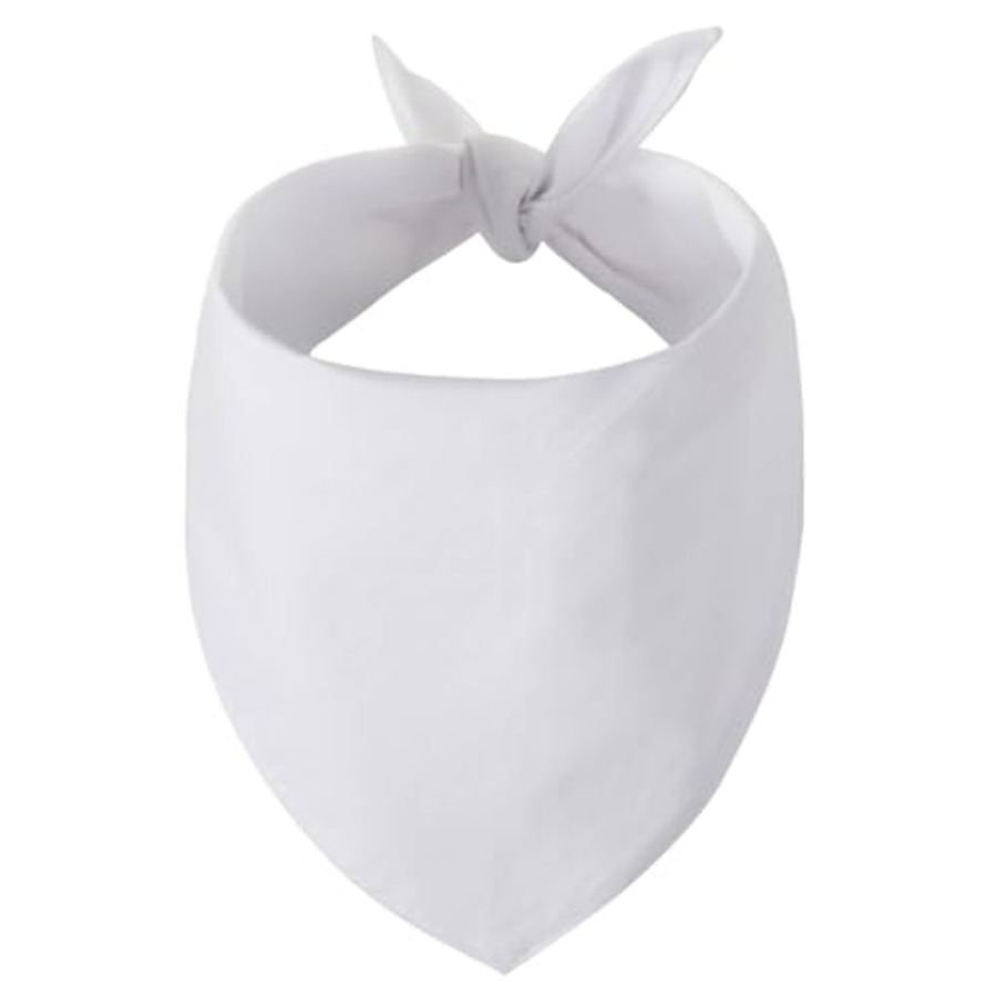 Blank Dog Bandanas Large-1PCS, - Bandana Blank White 评论和价格