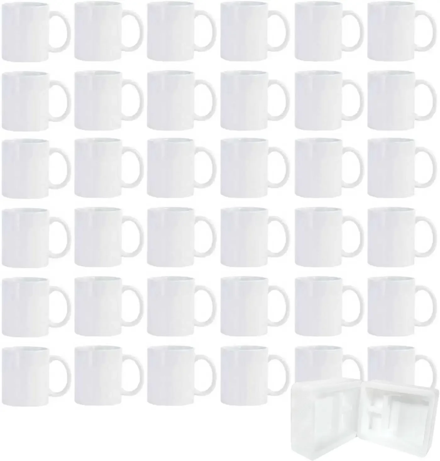 36pcs Sublimation Mugs, 11oz W - Sublimation Mug White 评论和价格