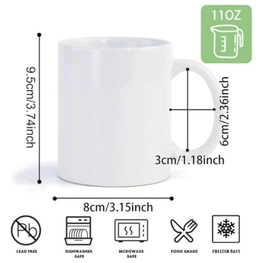 36pcs Sublimation Mugs 11oz Wh - Sublimation Mug White 评论和价格