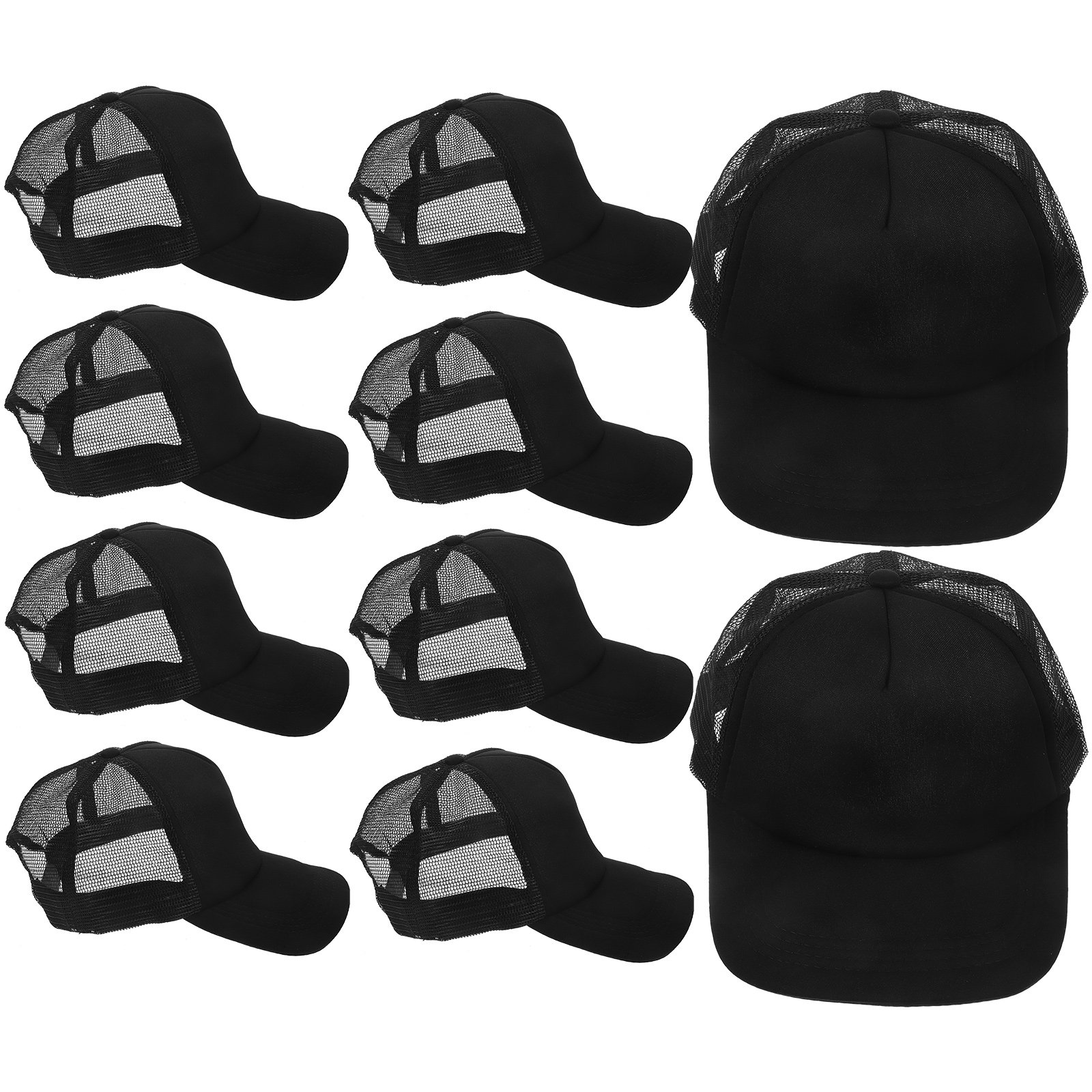 10Pcs Blank Mesh Baseball Caps - Hat Sublimation Blank 评论和价格