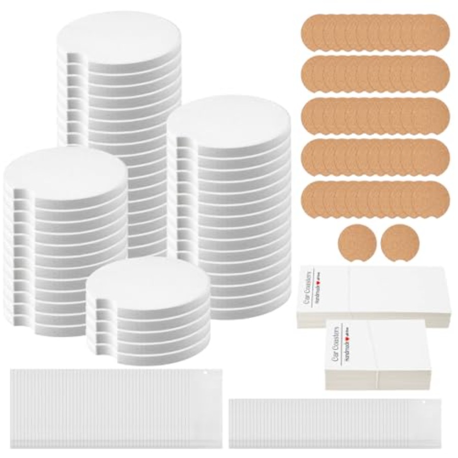 312 Pcs Ceramic Car Coasters 2 - Coaster Sublimation Blank 评论和价格