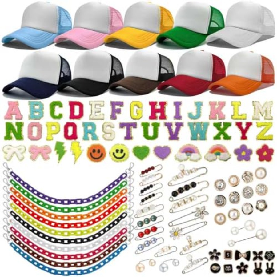 10 Pack Blank Trucker Hats DIY - Hat Sublimation Blank 评论和价格