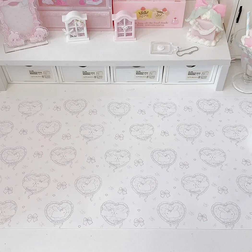 Kawaii Pink Rabbit Girl Heart  - Mouse Pad Blank Sublimation 评论和价格