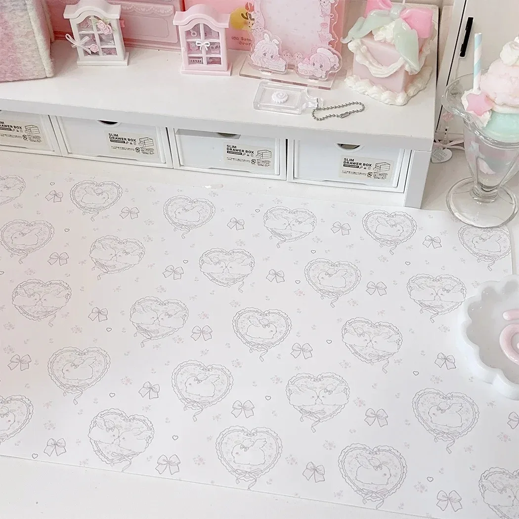 Kawaii Pink Rabbit Girl Heart  - Mouse Pad Blank Sublimation 评论和价格