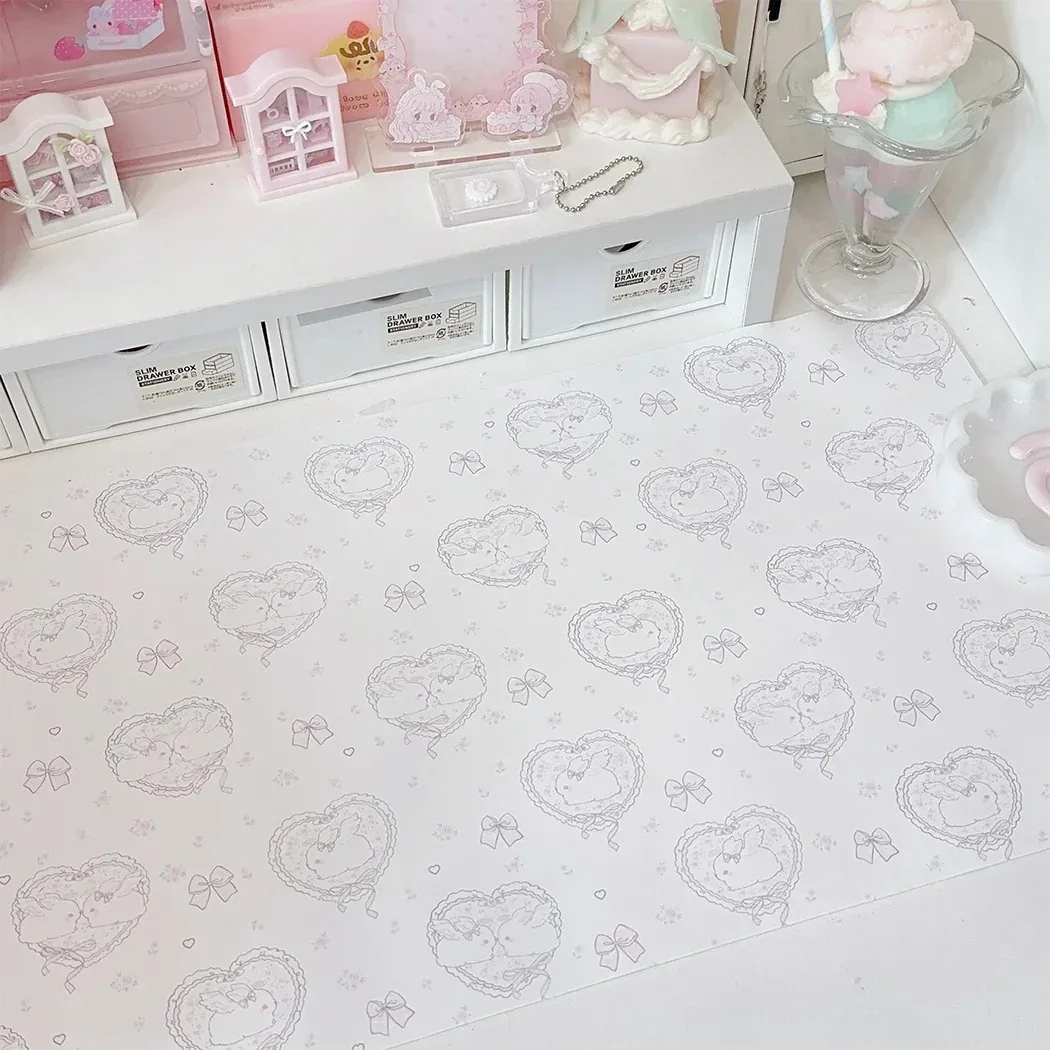 Kawaii Pink Rabbit Girl Heart  - Mouse Pad Blank Sublimation 评论和价格