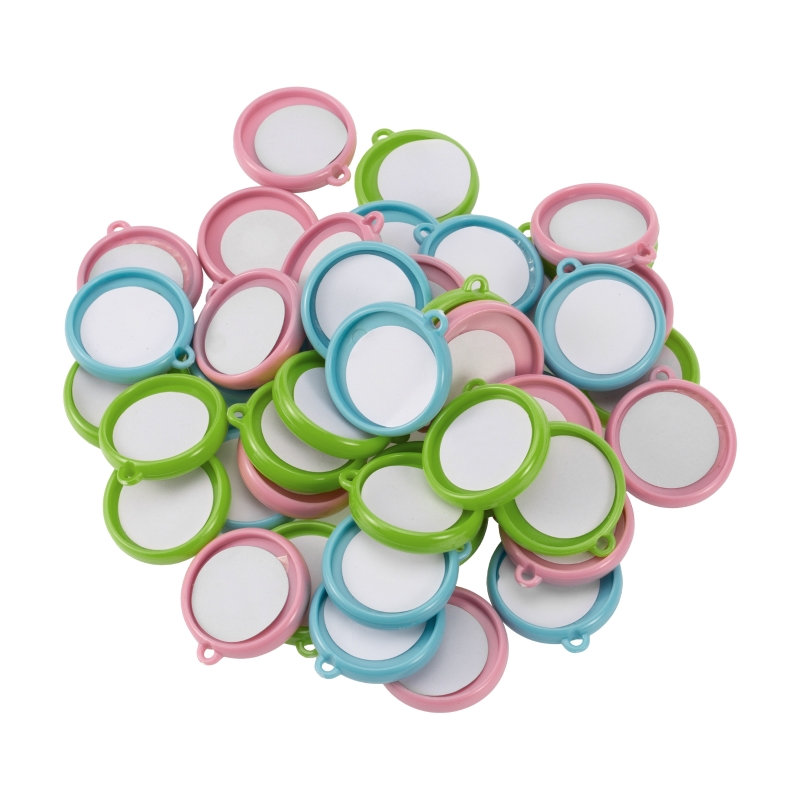 50pcs/Set 32mm Double-side Key - Button Badge Blank 评论和价格