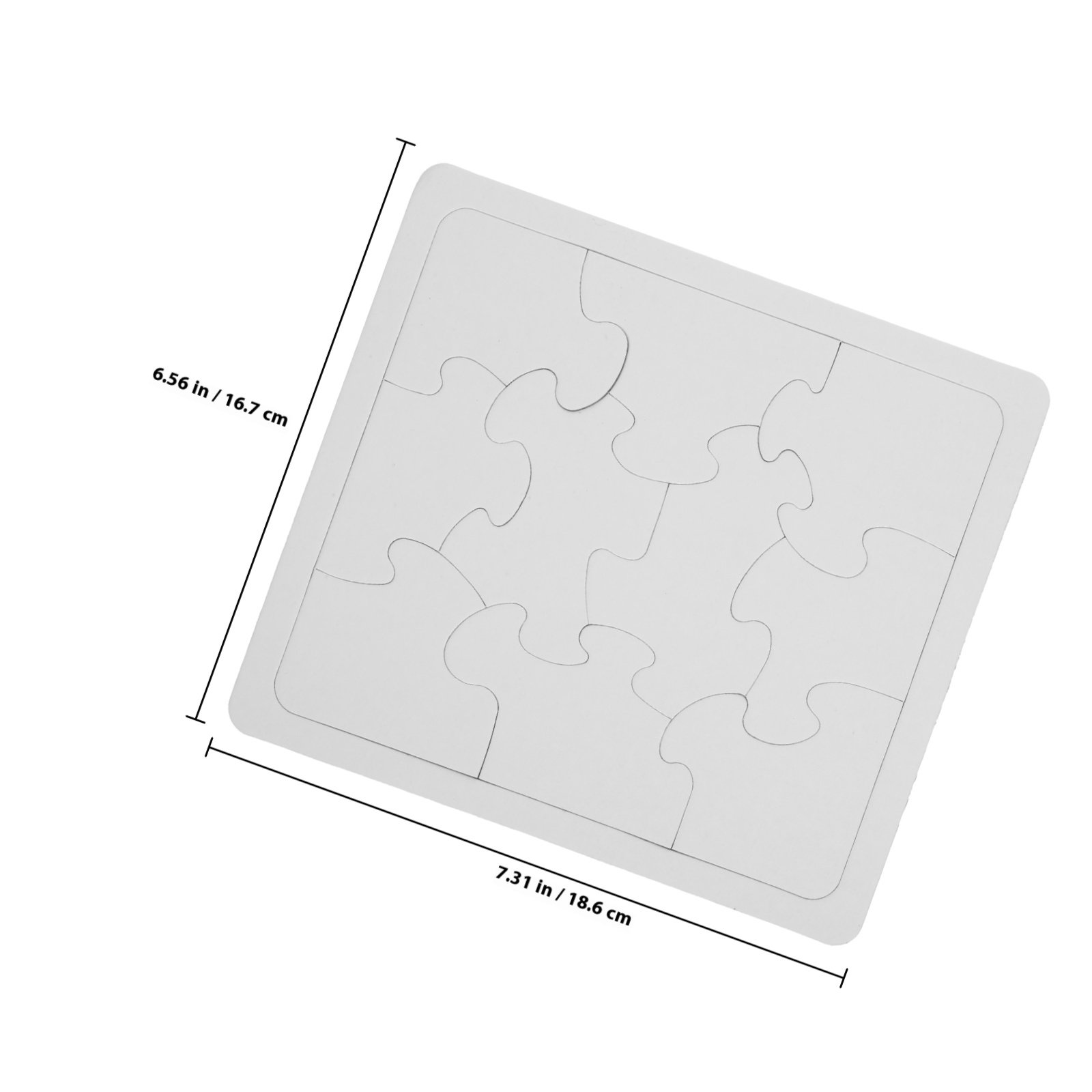 5Pcs White Blank Jigsaw Puzzle - Puzzle Blank White 评论和价格