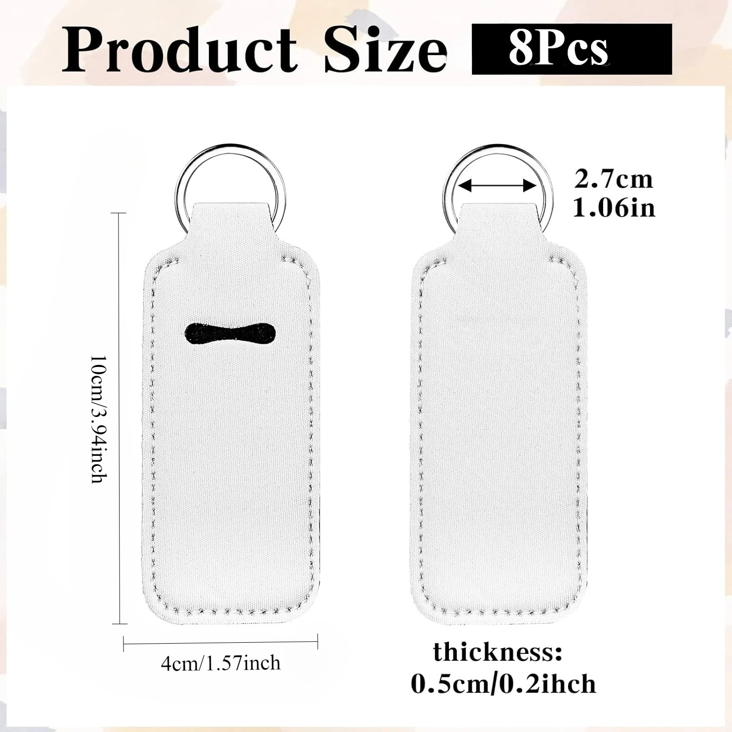 8 Pcs Sublimation Lipstick Key - Puzzle Blank White 评论和价格