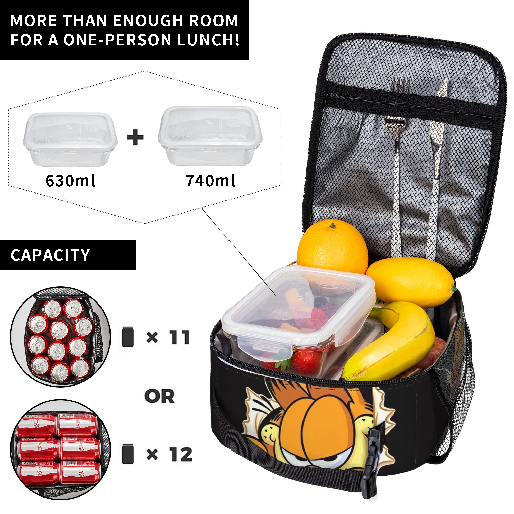 Garfielded Insulated Lunch Bag - Tote Bag Sublimation 评论和价格