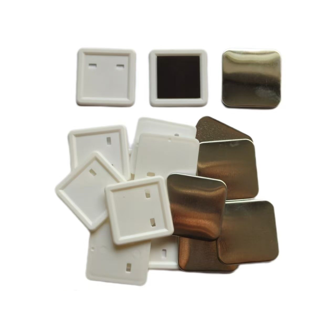 100pcs 50*50mm 2inch Square ma - Button Badge Blank 评论和价格